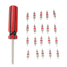 Load image into Gallery viewer, 20 Pcs Car Tire Valve Core With Removal Tool Suitable For Automobile Bicycle Motorcycle Wheel Potable Remove Auto Tool