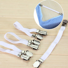 Load image into Gallery viewer, 2017 New 4pcs Grippers Bed Sheet Fasteners Clip Cover Elastic Straps Bedding Clips holders useful accessories