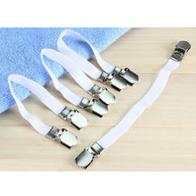 Load image into Gallery viewer, 2017 New 4pcs Grippers Bed Sheet Fasteners Clip Cover Elastic Straps Bedding Clips holders useful accessories