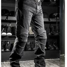 Load image into Gallery viewer, 2018 high quality motorcycle race automobile straight jeans pants drop resistance off-road automobile race ride kominen pants