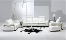 Load image into Gallery viewer, 2019 White color sofa sets genuine leather sofa sets
