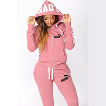 Load image into Gallery viewer, 2020 Casual Tracksuit Women 2 Piece Set Female Hooded Sweatshirt And Pants Sportwear Suit Zipper Hoodies Clothes Ropa De Mujer