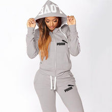 Load image into Gallery viewer, 2020 Casual Tracksuit Women 2 Piece Set Female Hooded Sweatshirt And Pants Sportwear Suit Zipper Hoodies Clothes Ropa De Mujer