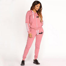 Load image into Gallery viewer, 2020 Casual Tracksuit Women 2 Piece Set Female Hooded Sweatshirt And Pants Sportwear Suit Zipper Hoodies Clothes Ropa De Mujer