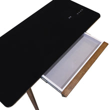 Load image into Gallery viewer, 2020 New solid wood PC desk Laptop table bedroom glass table office table Bluetooth audio USB interface wireless charging table