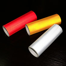 Load image into Gallery viewer, 20cmx3m Safety Mark Reflective Tape Stickers Car Styling Self Adhesive Warning Tape Automobiles Motorcycle Auto Reflective Film
