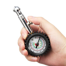 Load image into Gallery viewer, 220PSI Tire Tyre Air Pressure Gauge Dial Meter For Auto Car Vehicle Motorcycle Motorbike Automobile