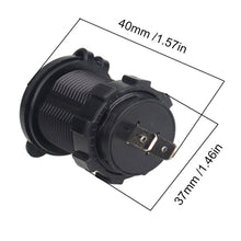 Load image into Gallery viewer, 2USB LED Automobile Car Motorbike Motorcycle Charger Adapter Power Supply Socket Charger for Phone GPS