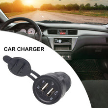 Load image into Gallery viewer, 2USB LED Automobile Car Motorbike Motorcycle Charger Adapter Power Supply Socket Charger for Phone GPS