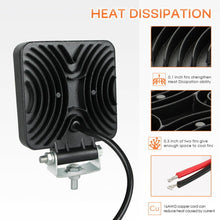 Load image into Gallery viewer, 2pcs 48W Truck LED Work Light Bar Spotlight Flood Off-road Car Boat Driving Fog Lamps Automobiles Motorcycles Working Lights