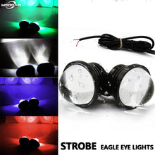 Load image into Gallery viewer, 2pcs Car Led Light External Fish Led Eagle Eye Automobile Strobe Flash Fog Lamp Daytime Running Lights DRL Motorcycle Headlight