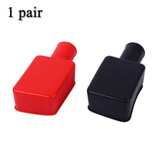 Load image into Gallery viewer, 2pcs Set Car Battery Terminal Cover Fireproof Heat Insulation Connector Automobiles Motorcycles Rubber Protector