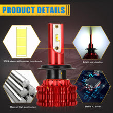 Load image into Gallery viewer, 2x 12000LM Led Headlight for Toyota Kia Nissan Opel Auto Lamp Bulb Car Led Light H4 H7 H11 9005 9006 HB3 HB4 H1 Automobile