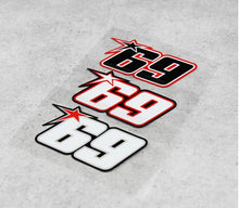 Load image into Gallery viewer, 3 color Nicky Hayden No.69 sticker motorcycle racing sticker superbike motocross decals helme reflective automobiles