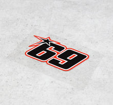 Load image into Gallery viewer, 3 color Nicky Hayden No.69 sticker motorcycle racing sticker superbike motocross decals helme reflective automobiles