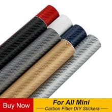Load image into Gallery viewer, 30*127cm 3D Carbon Fiber Vinyl Film Car Wrap DIY Car Stickers Decal Motorcycle Automobiles Car Styling Accessories Waterproof