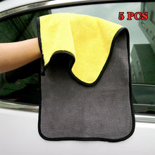 Load image into Gallery viewer, 30*60 Car Towel Microfiber Dishcloth Clean Your Motorcycle Vehicle Rearview Mirror Glass Maintain Automobile Use Car Towel 5pcs