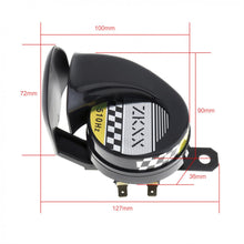 Load image into Gallery viewer, 30W 12V Single Sound Car Motorbike Snail Horn Auto Air Airen Horn for Motorcycles Bicycles Automobiles