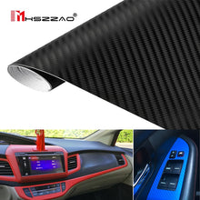 Load image into Gallery viewer, 30cm127cm 3D Carbon Fiber Vinyl Film 3M Car Stickers Waterproof DIY Motorcycle Automobiles Car Styling Wrap Roll Accessories