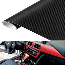 Load image into Gallery viewer, 30cm127cm 3D Carbon Fiber Vinyl Film 3M Car Stickers Waterproof DIY Motorcycle Automobiles Car Styling Wrap Roll Accessories