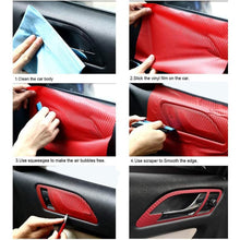 Load image into Gallery viewer, 30cm127cm 3D Carbon Fiber Vinyl Film Car Stickers Waterproof Car Automobiles Styling Wrap Motorcycle Roll Accessories DIY O3O9