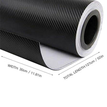 Load image into Gallery viewer, 30cmx127cm 3D Carbon Fiber Vinyl Car Wrap Sticker Sheet Roll Film Car Interior  Motorcycle Automobiles Car Styling Accessories