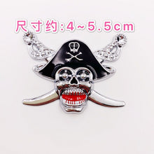 Load image into Gallery viewer, 3D Car-Stickers Automobile-Decals skull Stickers for motorcycles Label Stickers Badge Decal-Access