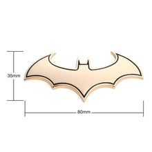 Load image into Gallery viewer, 3D Car Stickers Cool Metal Bat Auto Logo Car Styling Metal Batman Badge Emblem Tail Decal Motorcycle Car Accessories Automobiles