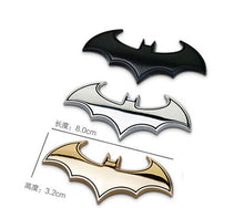 Load image into Gallery viewer, 3D Car Stickers Cool Metal Bat Auto Logo Car Styling Metal Batman Badge Emblem Tail Decal Motorcycle Car Accessories Automobiles