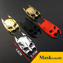 Load image into Gallery viewer, 3D Car Stickers Cool Metal Bat Auto Logo Car Styling Metal Batman Badge Emblem Tail Decal Motorcycle Car Accessories Automobiles