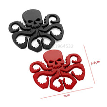 Load image into Gallery viewer, 3D Metal Skull HEIL HYDRA Car Emblem Badge DIY Car Stickers Decal Motorcycle Auto Car Styling Accessories Automobiles