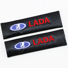 Load image into Gallery viewer, 4 pieces Car Styling Seat Belt Cover Case For  for Lada niva kalina priora granta largus vaz samara 2110 Motorcycle Automobiles