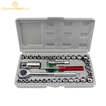 Load image into Gallery viewer, 40pc Automobile Motorcycle Repair Tool Case Precision Socket Wrench Set Sleeve Screwdriver tools for Auto Car Vehicle Repair Kit