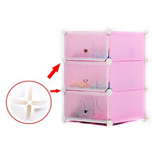 Load image into Gallery viewer, 40pcs cubic cross DIY module buckle ABS material quick assembly simple combination wardrobe fixed buckle #4J05