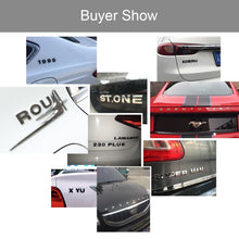 Load image into Gallery viewer, 45mm 3D Metal DIY Letters Alphabet Emblem Chrome Car Stickers Digital Badge Automobiles Logo Car Accessories Motorcycle sticker