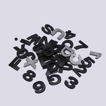 Load image into Gallery viewer, 45mm DIY Letters Alphabet Emblem Chrome Car Stickers Digital Badge Automobiles Logo 3D Metal Car Accessories Motorcycle Sticker