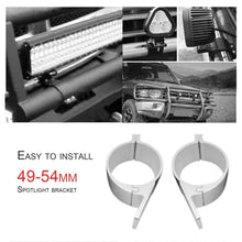 Load image into Gallery viewer, 49-54mm/76-81mm Work Lamp Bracket for Automobile &amp; Motorcycle LED Aluminum Alloy Support Holder Car LED Bar Roll Bull Mount