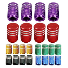 Load image into Gallery viewer, 4Pcs/Pack Car Valve Cap Automobile Motorcycle Tire Aluminum Alloy Valve Cap Wheel Hub Valve Cover Valve Stem Caps Dust Covers