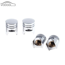 Load image into Gallery viewer, 4Pcs Universal Silver Car Wheel Tire Valve Stem Caps Automobiles Tyre Dust Covers Lid Truck Bike Motorcycle ATV Auto Accessories