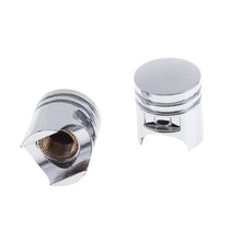 Load image into Gallery viewer, 4Pcs Universal Silver Car Wheel Tire Valve Stem Caps Automobiles Tyre Dust Covers Lid Truck Bike Motorcycle ATV Auto Accessories