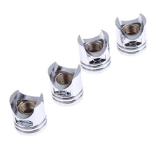 Load image into Gallery viewer, 4Pcs Universal Silver Car Wheel Tire Valve Stem Caps Automobiles Tyre Dust Covers Lid Truck Bike Motorcycle ATV Auto Accessories