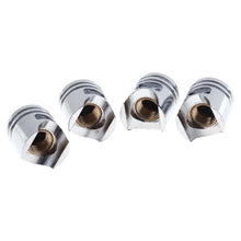 Load image into Gallery viewer, 4Pcs Universal Silver Car Wheel Tire Valve Stem Caps Automobiles Tyre Dust Covers Lid Truck Bike Motorcycle ATV Auto Accessories