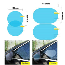 Load image into Gallery viewer, 4pcs Car Rearview Mirror Protective Film Set Anti-Fog Rainproof Waterproof Automobiles Motorcycles Glass Sticker