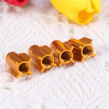 Load image into Gallery viewer, 4pcs Rocket Shape Aluminum Alloy Valve Caps Car Auto Automobile Motorcycle Tyre Valve Dust Caps For Cars Cover Protector - Black