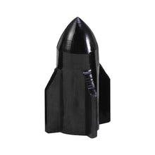 Load image into Gallery viewer, 4pcs Rocket Shape Aluminum Alloy Valve Caps Car Auto Automobile Motorcycle Tyre Valve Dust Caps For Cars Cover Protector - Black