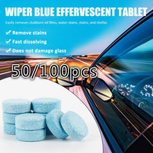 Load image into Gallery viewer, 50/100Pcs Washing Machine Cleaning Effervescent Tablet Washer Cleaner Descaler DeepL Automobiles Motorcycles Windshield Cleaner