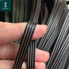 Load image into Gallery viewer, 500g Green flat synthetic rattan weaving material plastic rattan for knit and repair chair table synthetic rattan