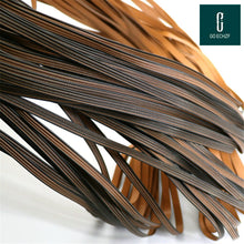 Load image into Gallery viewer, 500g Green flat synthetic rattan weaving material plastic rattan for knit and repair chair table synthetic rattan