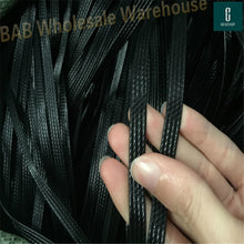 Load image into Gallery viewer, 500g Green flat synthetic rattan weaving material plastic rattan for knit and repair chair table synthetic rattan