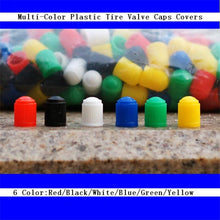 Load image into Gallery viewer, 50pcs/lot Vehicles Universal Use Car Tire Valve Caps Anti-air-leakage Covers Automobiles Motorcycles Buses Trucks Racing Cycles